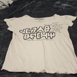 Trendy White Graphic Tee for Women